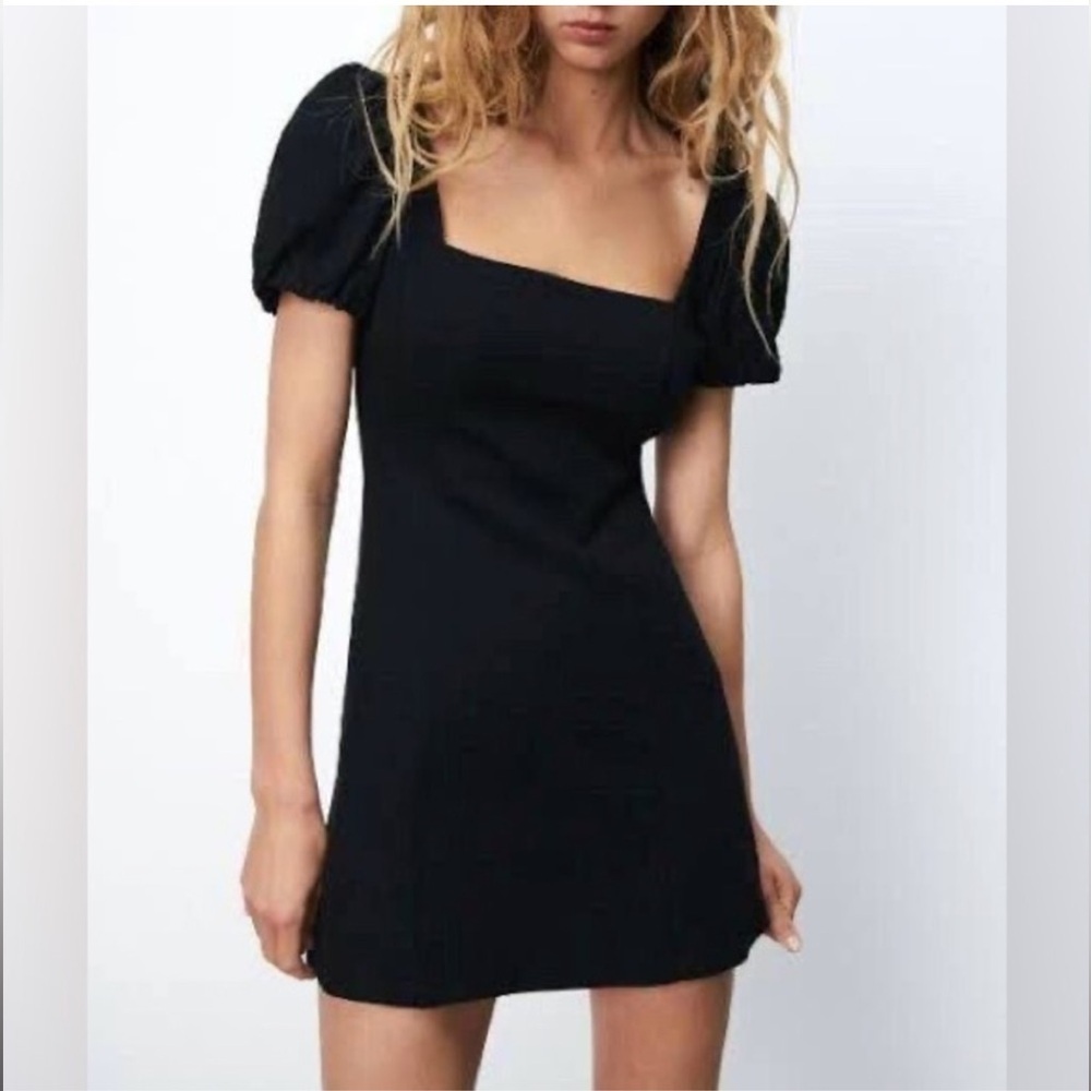 ZARA Linen Blend mini dress